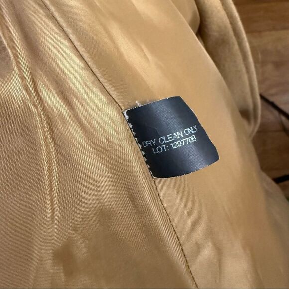 Michael Kors Asymmetrical Belted Walker Coat Wool Blend Camel Gold hardware - Picture 11 of 11